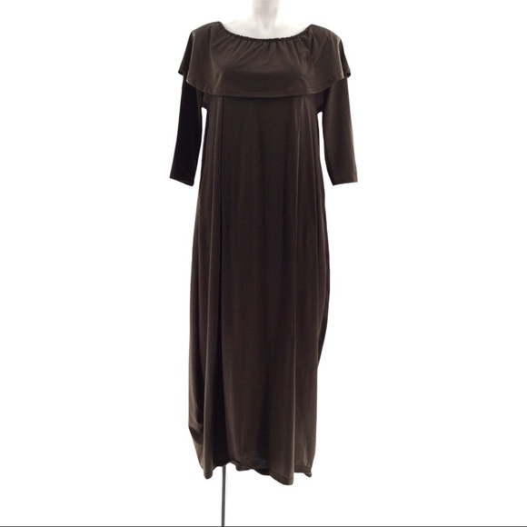 Tulip Army Green Dress - Picture 1 of 12